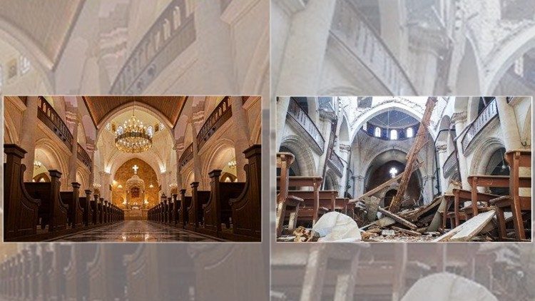 V<strong> Alepu </strong>ponovno <strong>odprta katedrala sv. Elije</strong>. Msgr. Tobij: <em>Molite za nas</em>