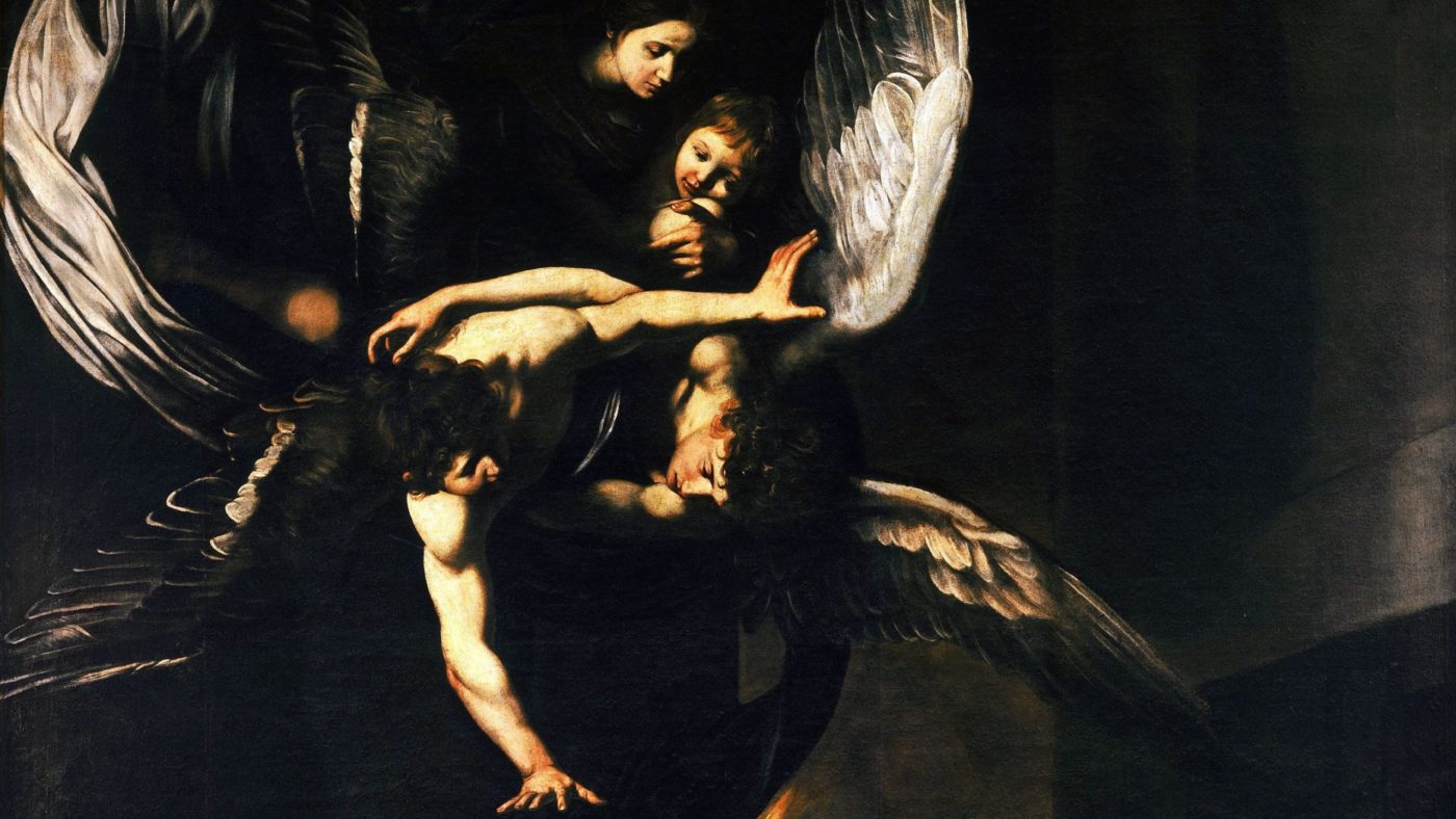 Caravaggio_-_Sette_opere_di_Misericordia_(1607,_Naples)sedem del usmiljenja <strong>Umetnost</strong> kot <em>spodbuda </em>v postnem času