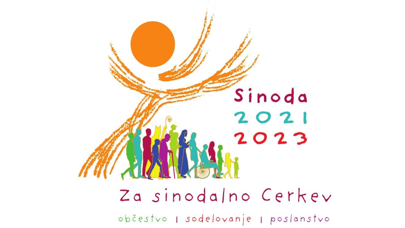 logo sinoda naslovna <strong>Temeljno vprašanje</strong> in <em>teme sinode</em> 2021-2023