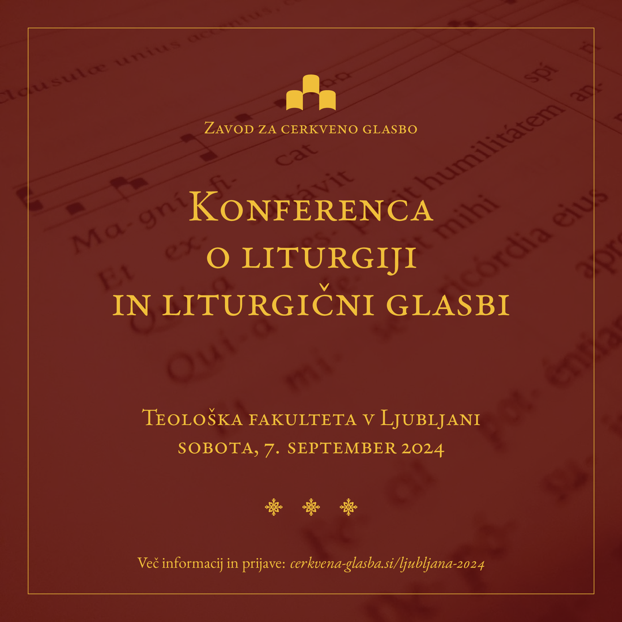 Vabilo: <strong>Konferenca o liturgiji in liturgični glasbi 2024</strong>