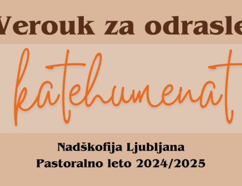 Katehumenat – verouk za odrasle v Nadškofiji Ljubljana