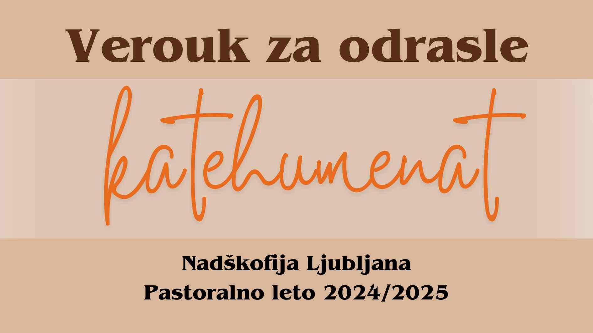 <em>Katehumenat</em> – <strong>verouk za odrasle</strong> v Nadškofiji Ljubljana