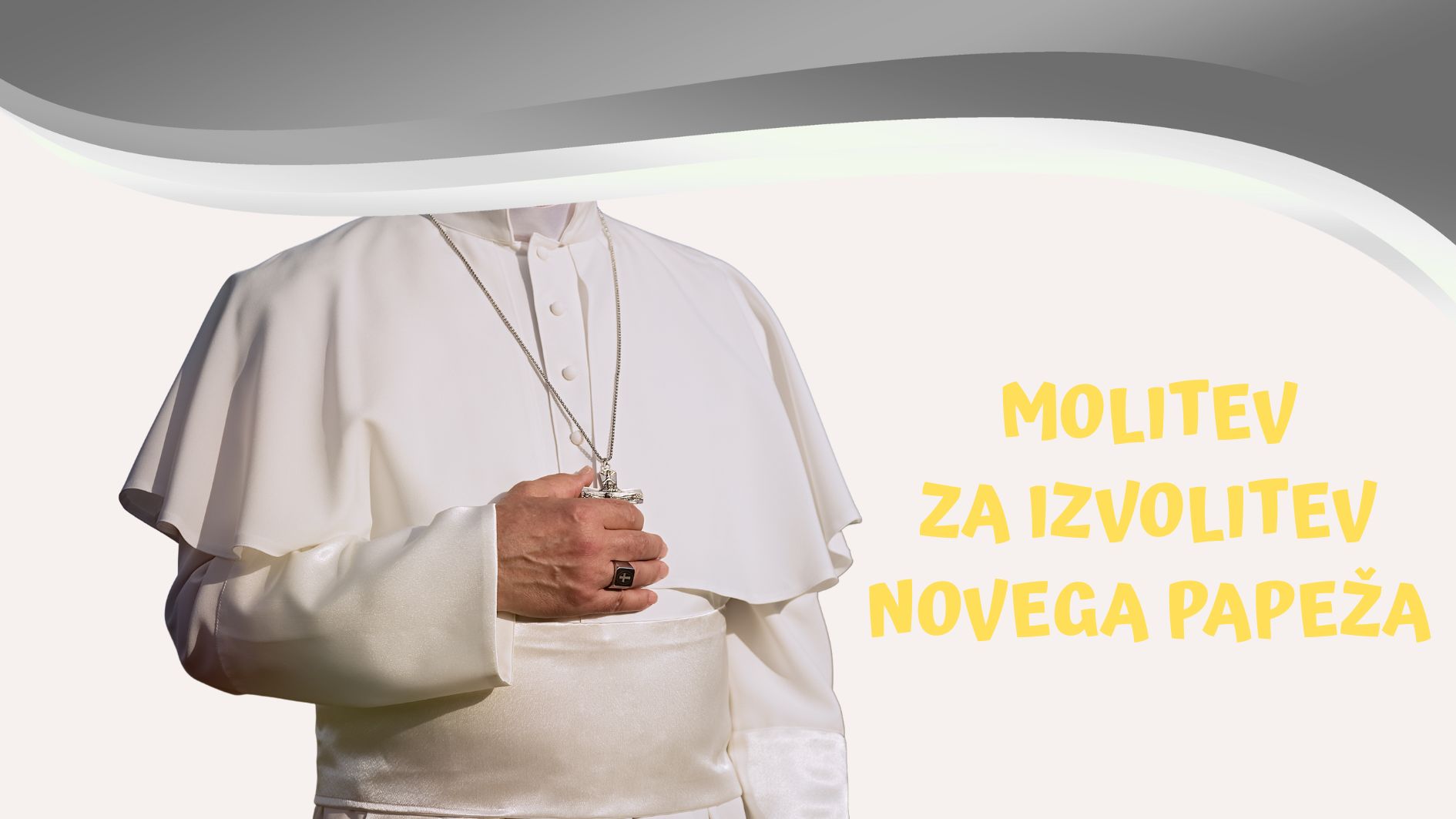<em>Molitev</em> ob <strong>začetku konklava</strong>
