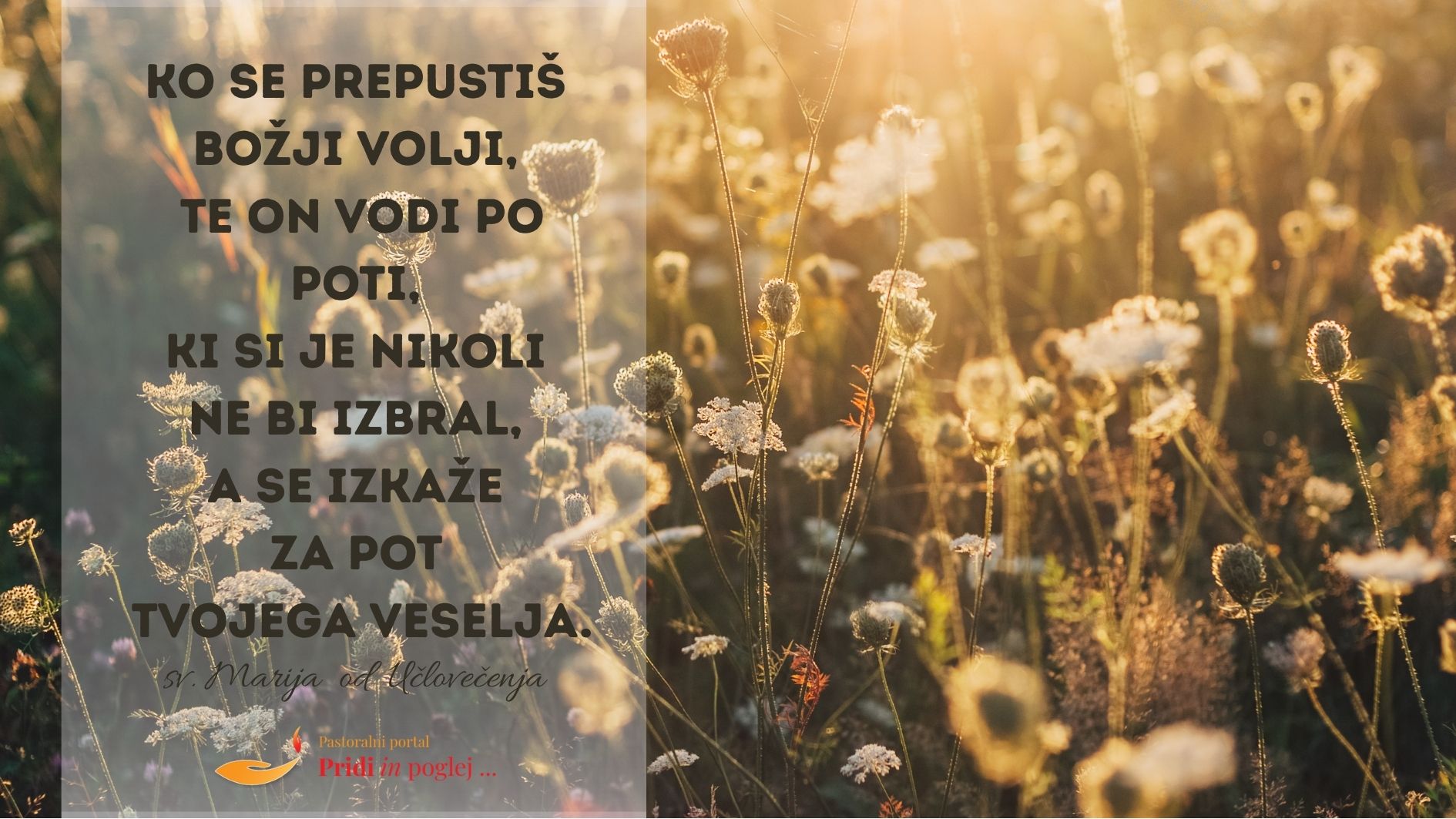 Ko se <strong>prepustiš</strong> <em>Božji volji…</em>