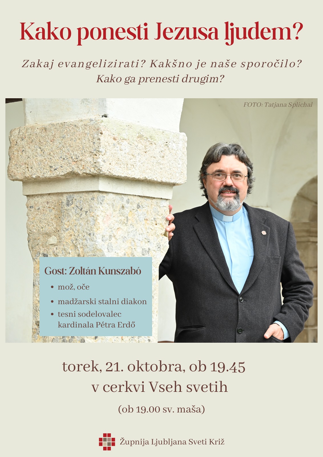<strong>»Kako ponesti Jezusa ljudem?«</strong> – vabilo