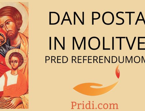 Dan molitve in posta za uspeh referenduma