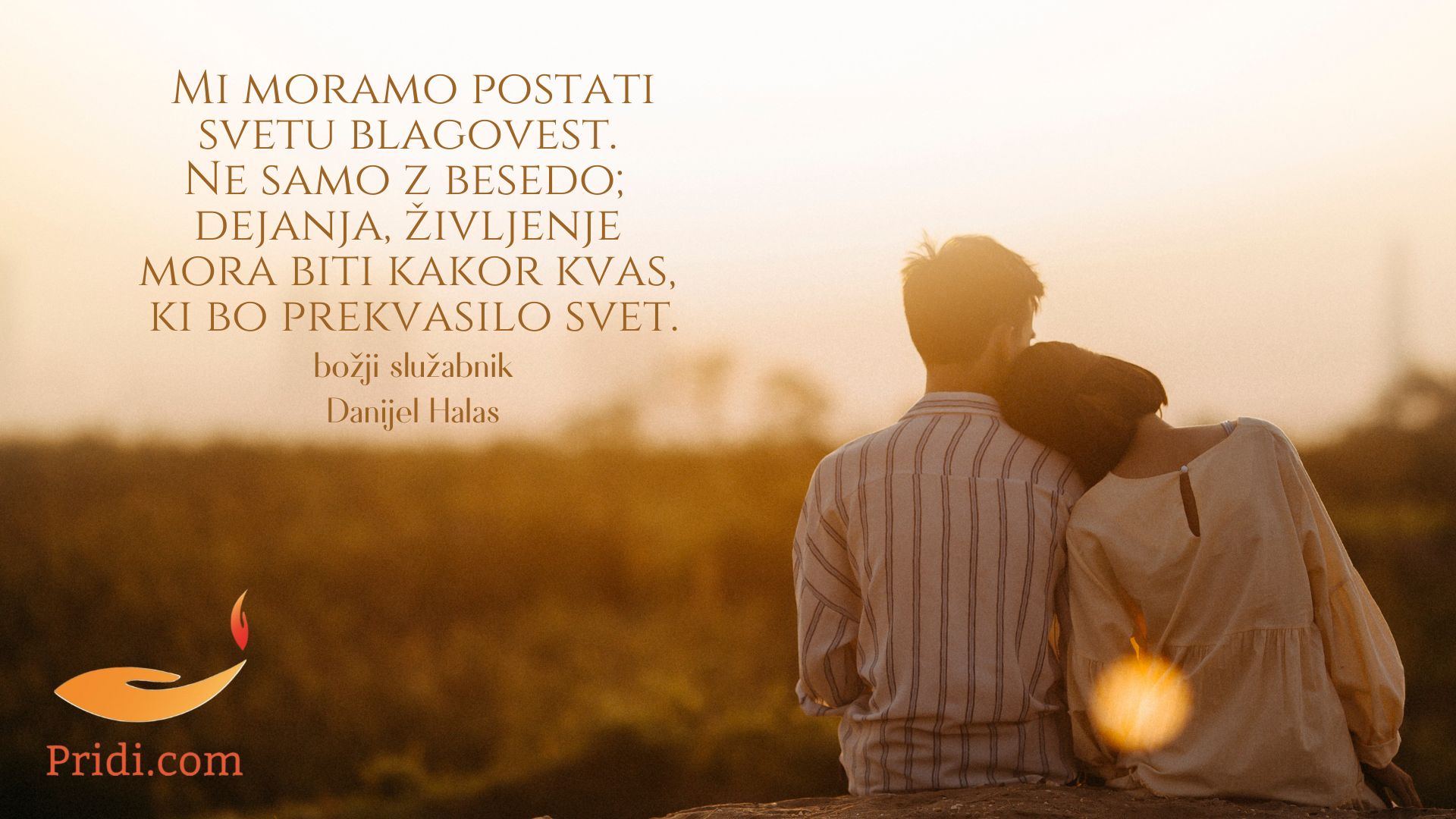 <strong>Mi</strong> moramo postati <em>svetu blagovest</em>