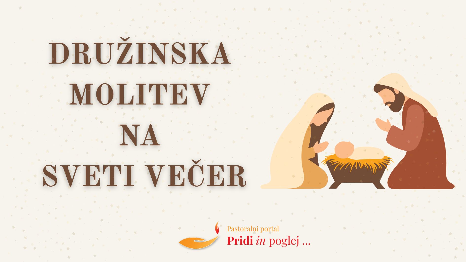 <strong>Družinska molitev</strong> na <em>sveti večer</em>