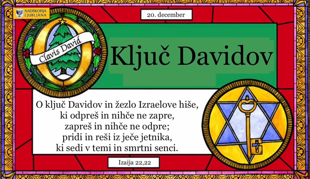 <strong>O-antifona</strong> na soboto 20. decembra: <em>O, ključ Davidov, reši iz ječe jetnika!</em>