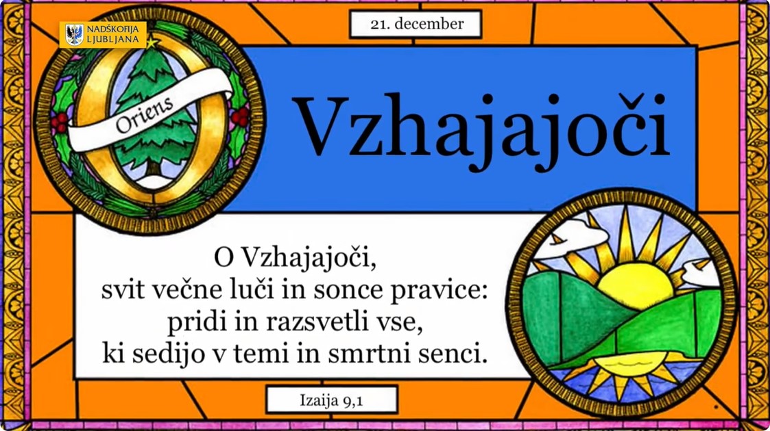 <strong>O-antifona</strong> na nedeljo, 21. decembra: <em>“O Vzhajajoči, razsvetli vse!”</em>