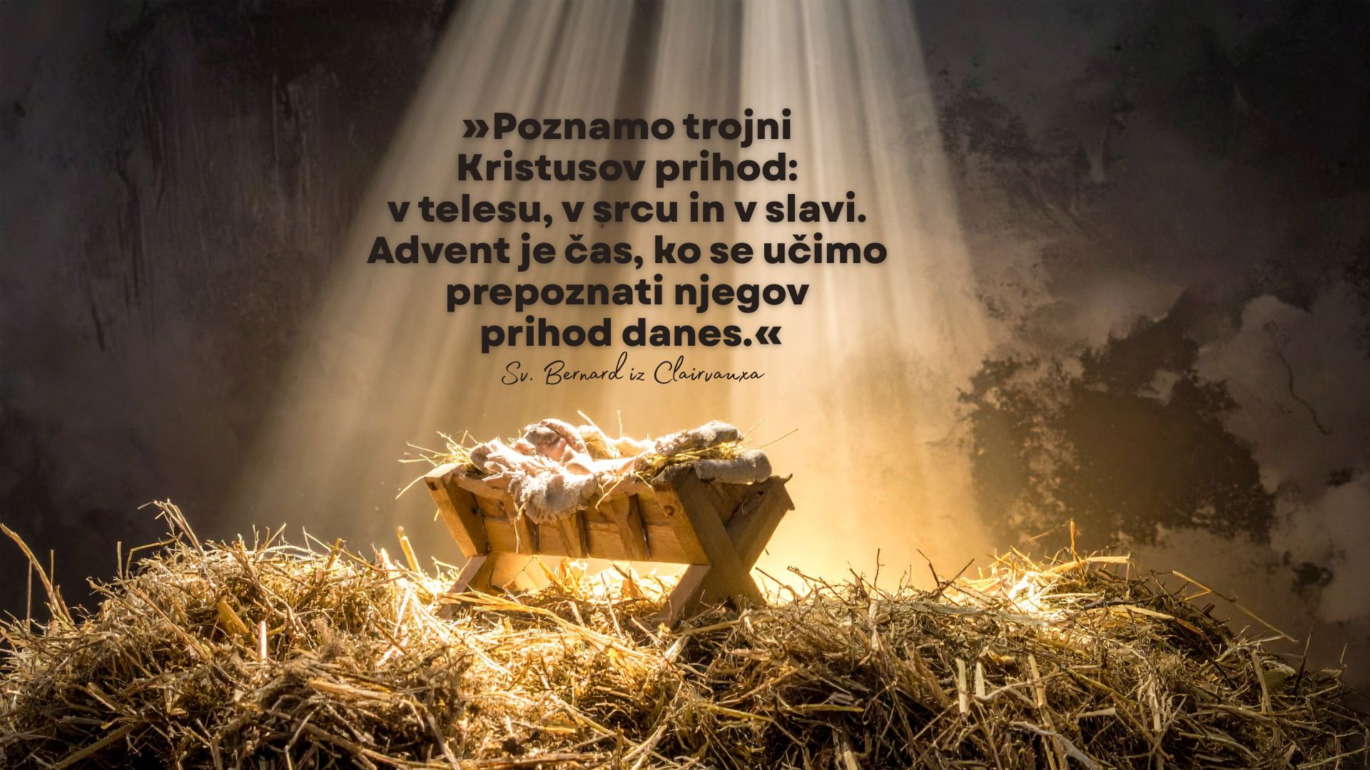 Poznamo <em>trojni</em> <strong>Kristusov prihod…</strong>