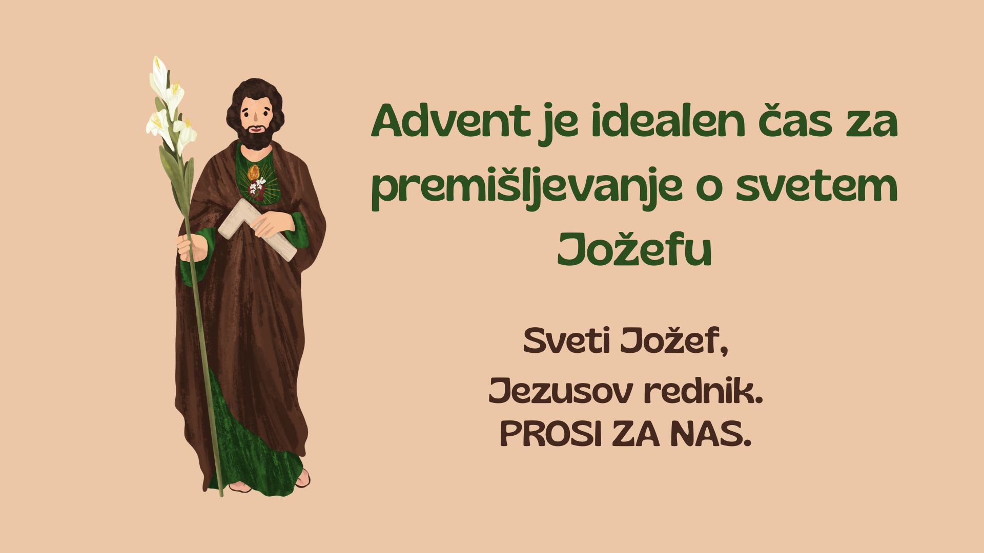 <em>Advent je idealen čas</em> za premišljevanje o <strong>svetem Jožefu</strong>